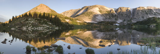 " Lewis Lake and Gull " Panoramic Photography Print