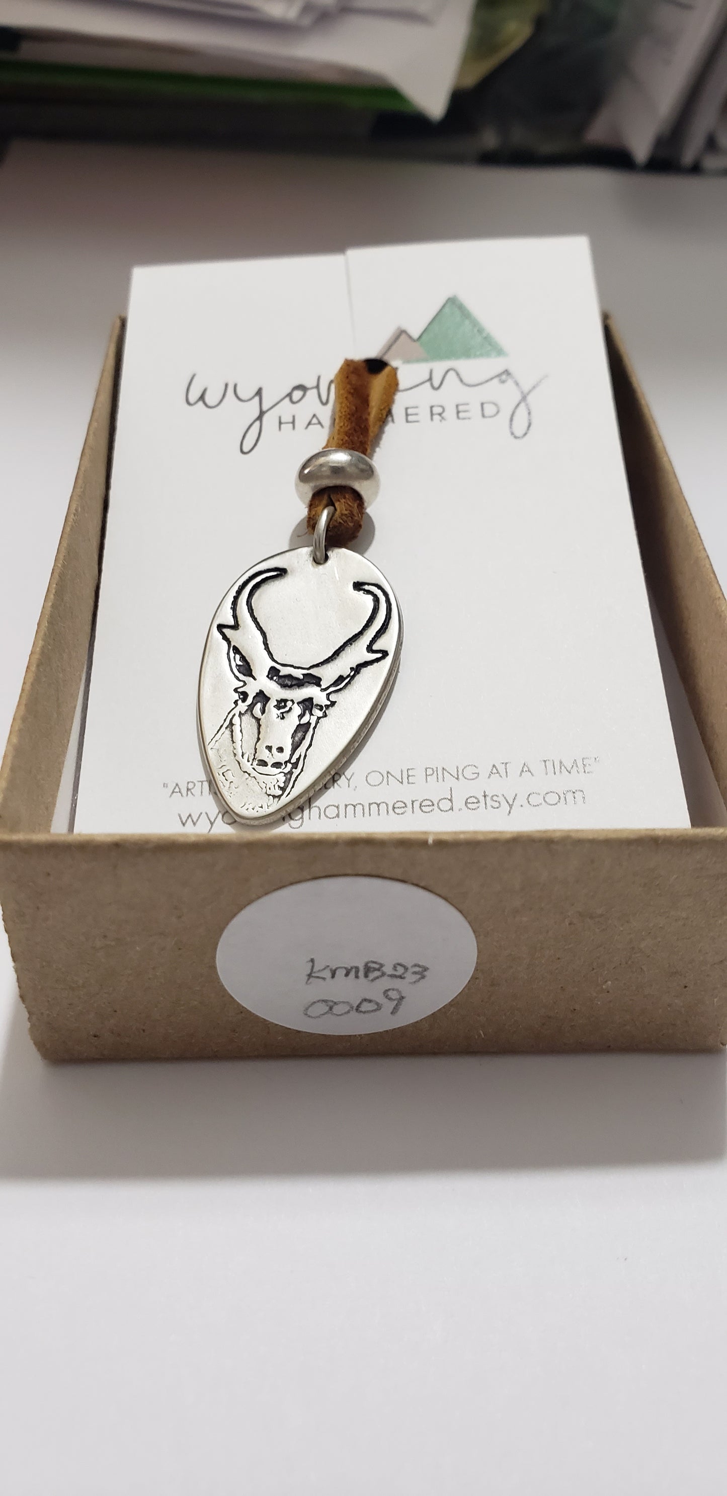 Pronghorn Antelope Fine Silver Pendants