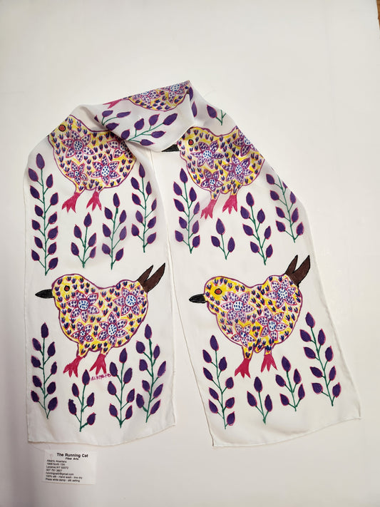 " Bird" Silk Scarf