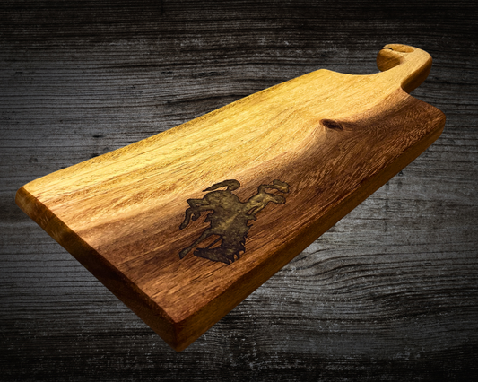 Wyoming Cowboy Handcrafted Live Edge Bread and Appetizer Board