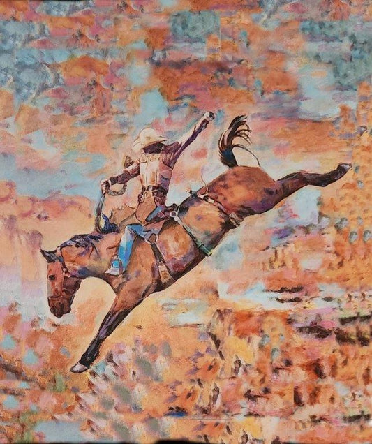 " Bucking Horse " Artist Print