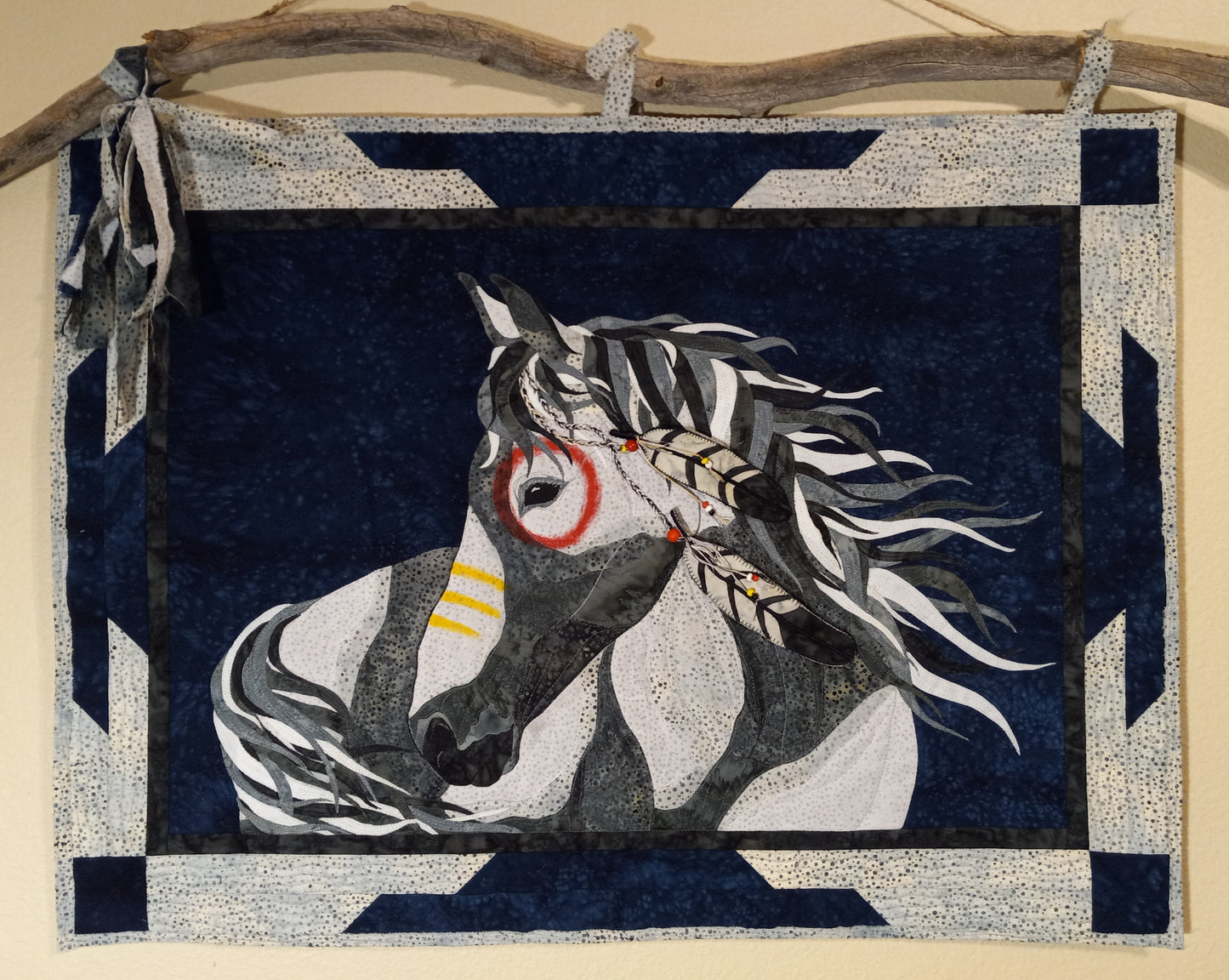 " War Horse " Quilted Wall Hanging