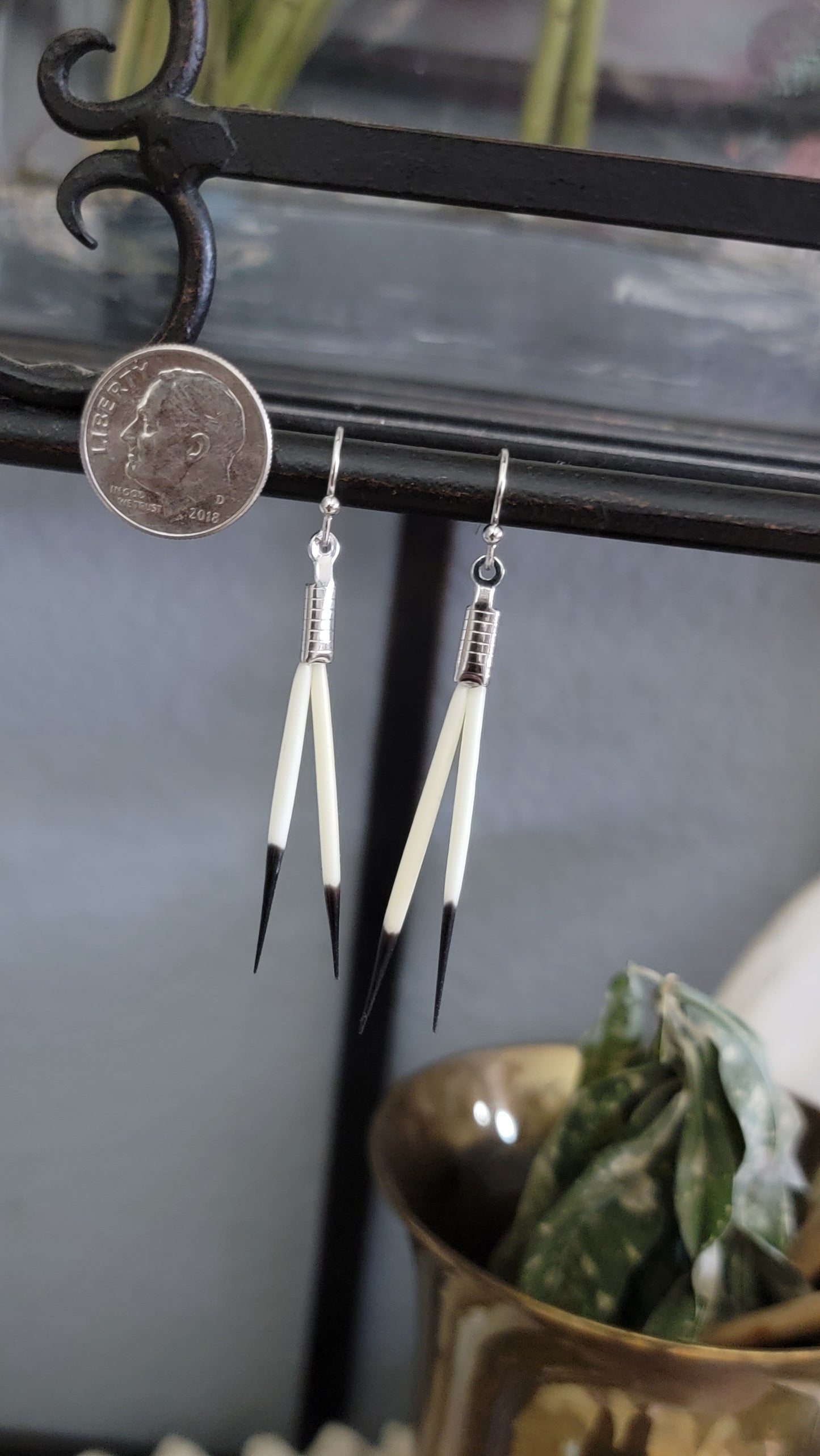 Simple Porcupine Quill Earrings