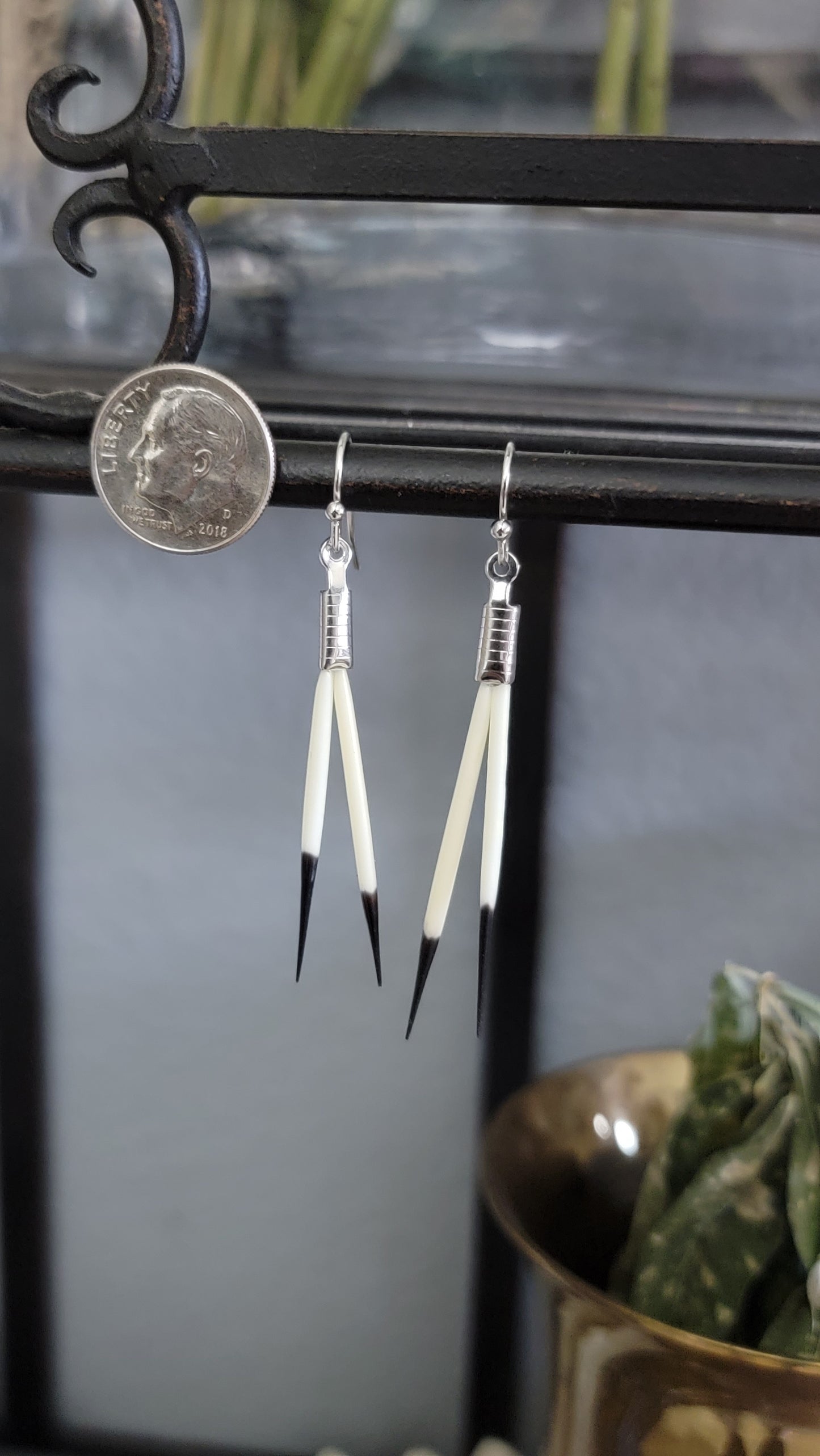 Simple Porcupine Quill Earrings