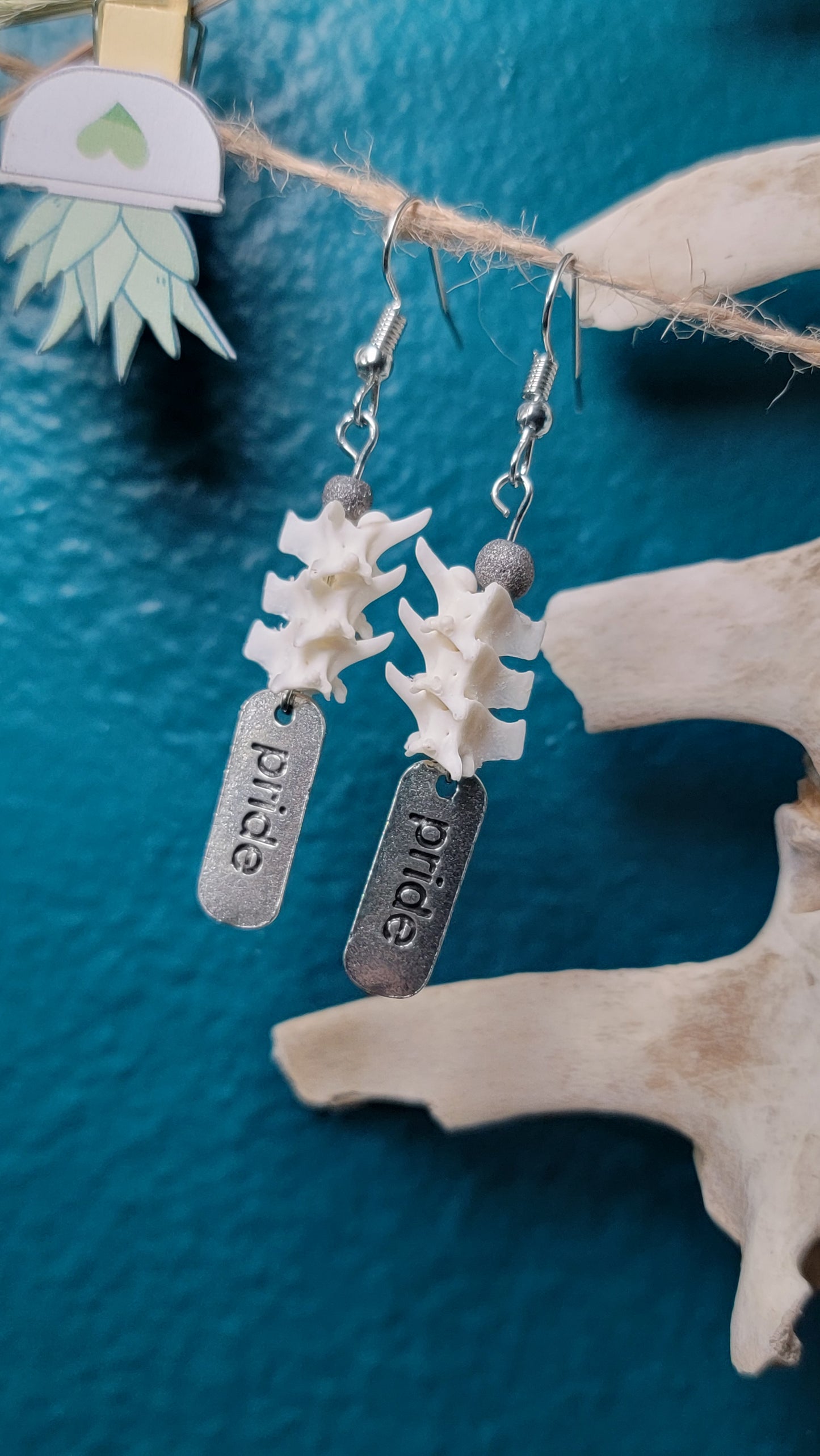 Rattlesnake Vertebrae with Pride Charm