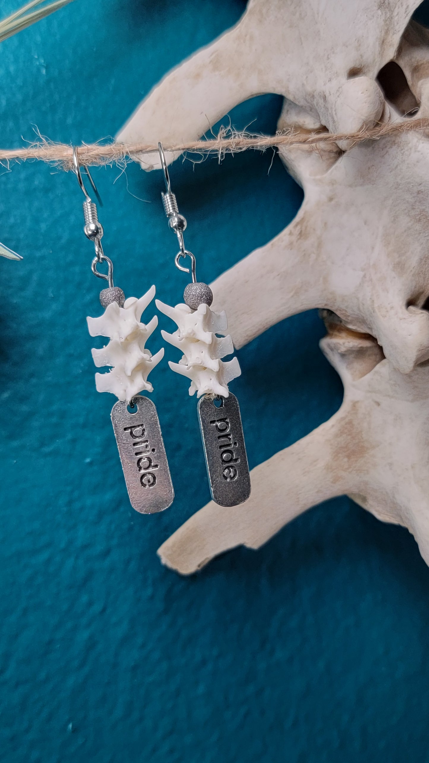 Rattlesnake Vertebrae with Pride Charm