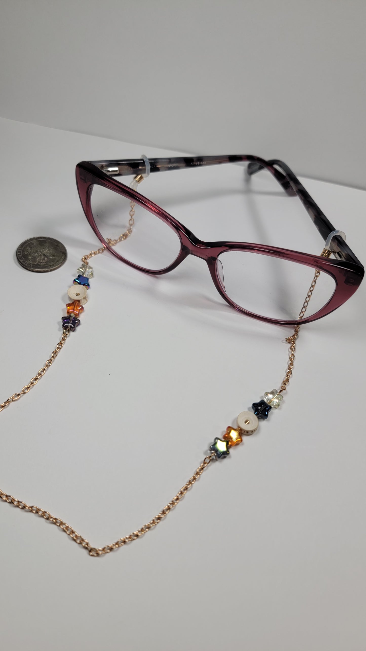 " Fish Bone and Star Beads" Eye Glasses Chain