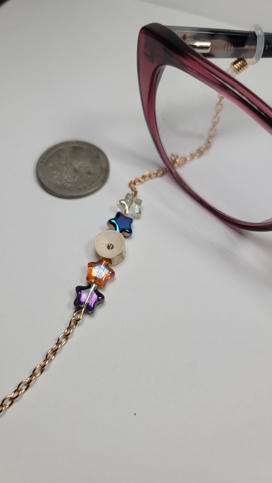 " Fish Bone and Star Beads" Eye Glasses Chain