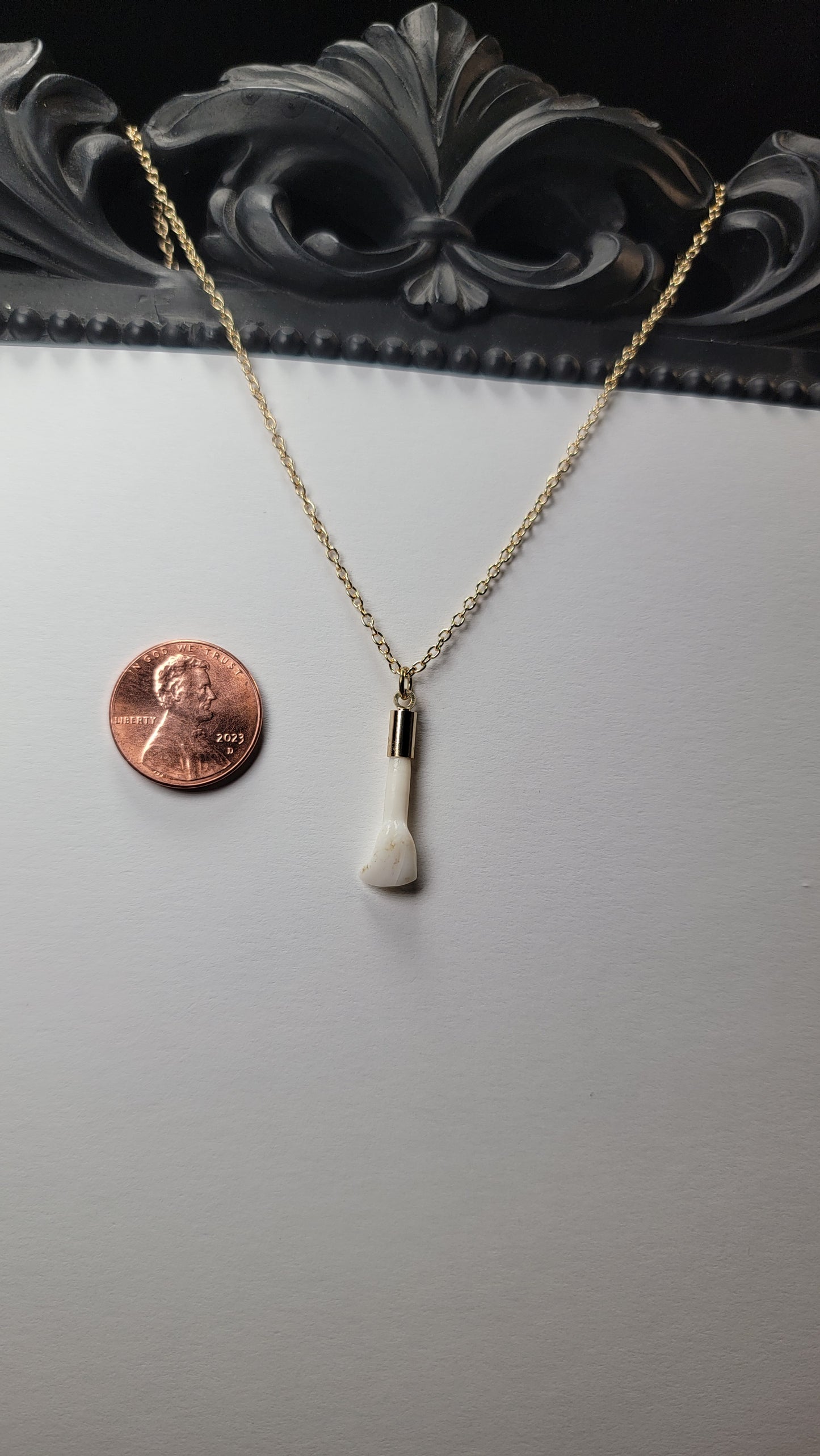 Deer Tooth Necklace Gold Chain