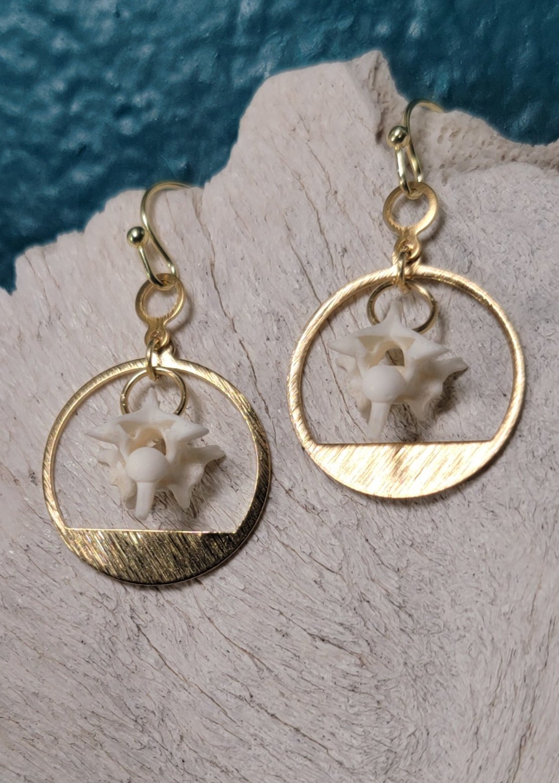 Minimalist Gold Hoop and Rattlesnake Earrings