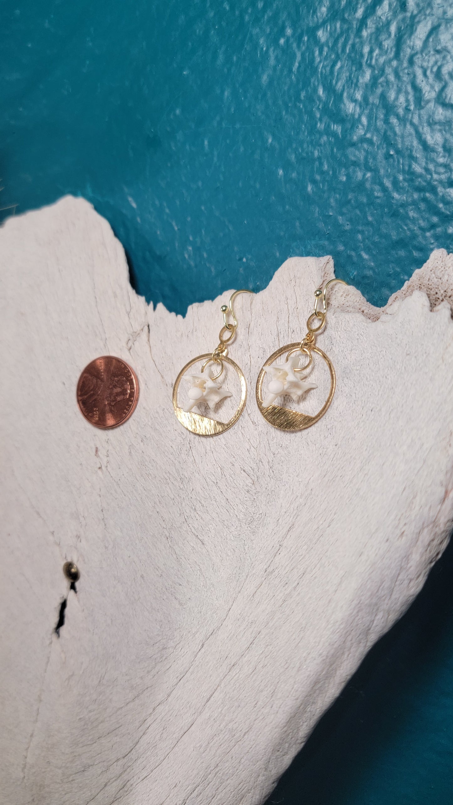 Minimalist Gold Hoop and Rattlesnake Earrings