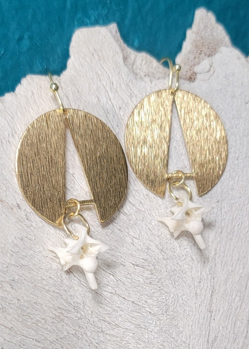 Minimalist Gold Cut Out Rattlesnake Earrings