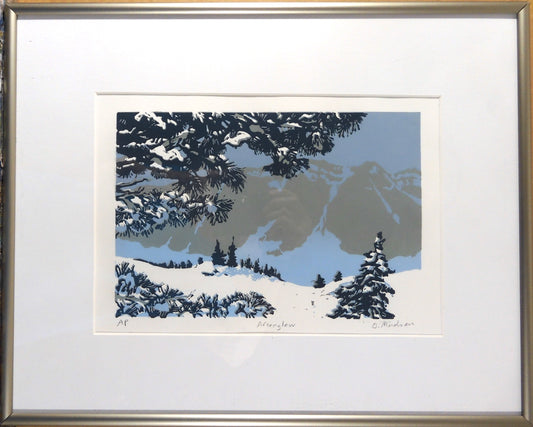 " Afterglow " Framed Original Relief Print