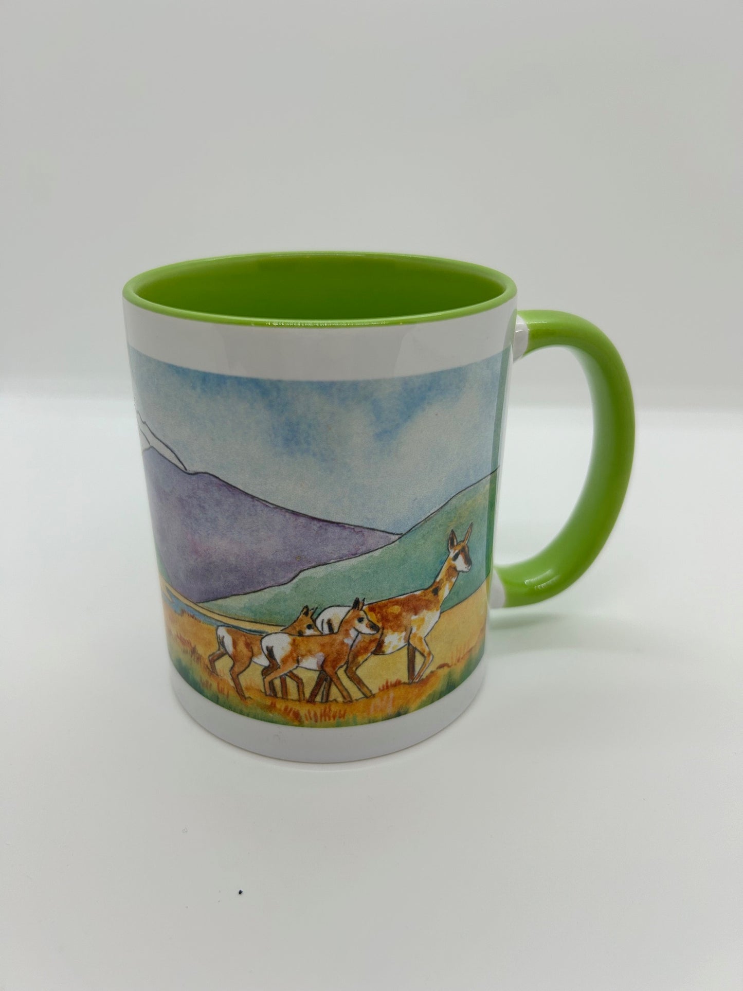 " Wyoming " Antelope Ceramic Mug