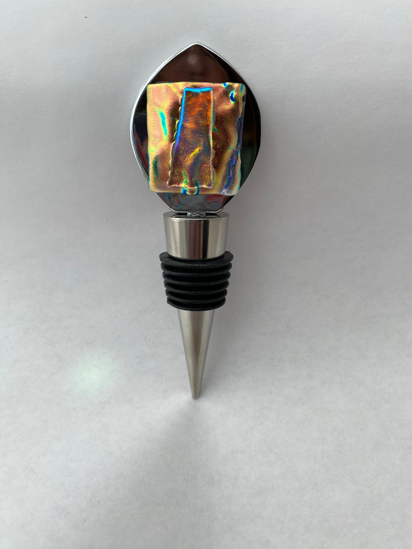 Dichroic Glass  Bottle Wine Stoppers