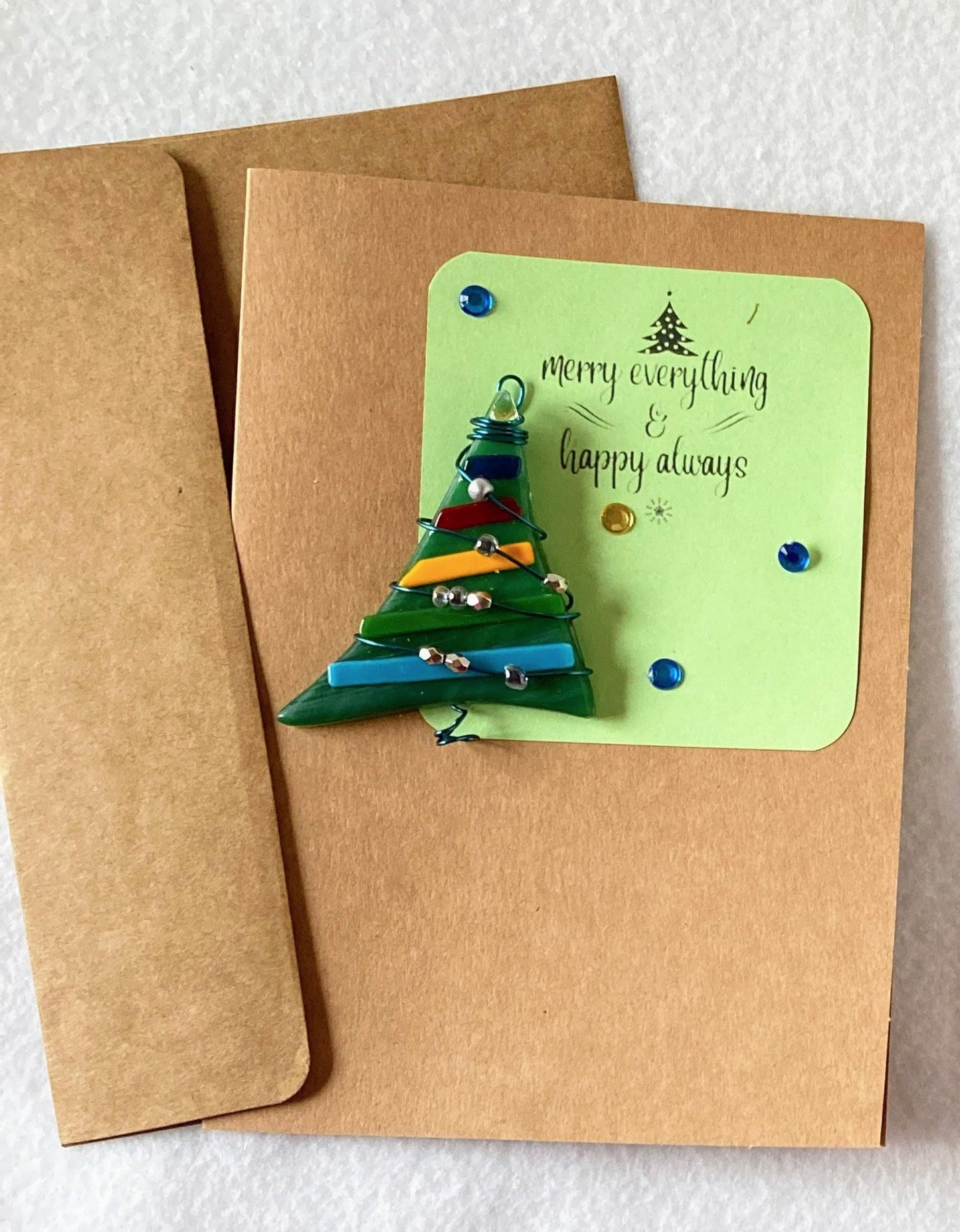 "Merry Everything " Ornament Gift And Card