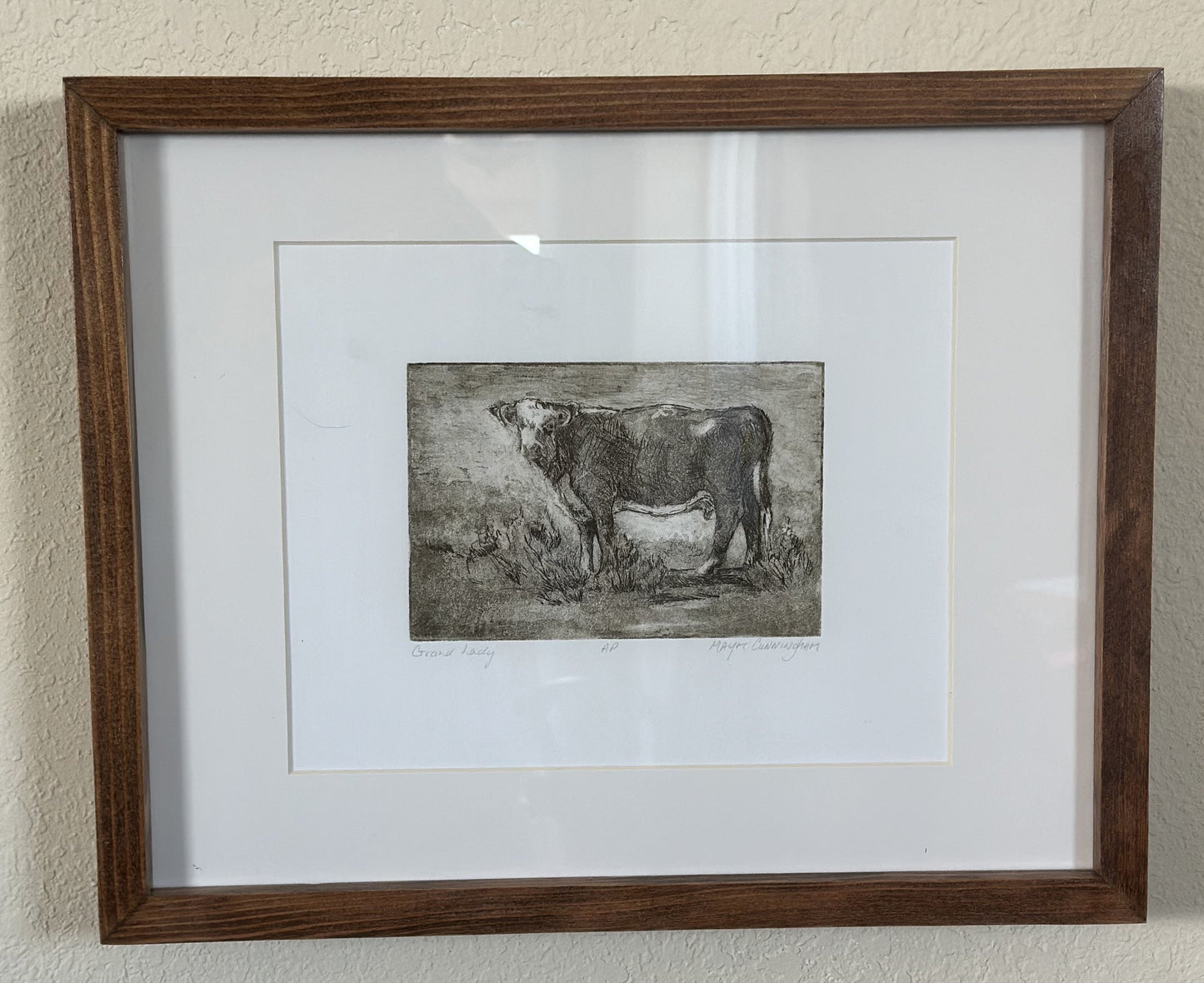 " Grand Lady " Artist's Proof of Hereford Cow