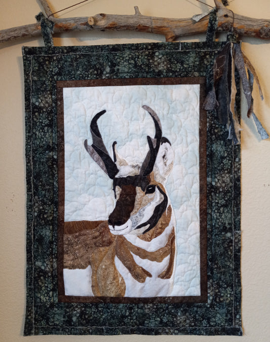 " Pronghorn " Quilted Wall Hanging