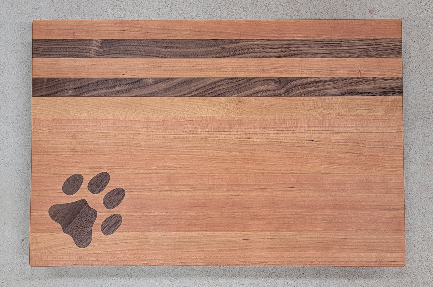 " Mountain Lion " Walnut and Cherry Wood Cutting Board