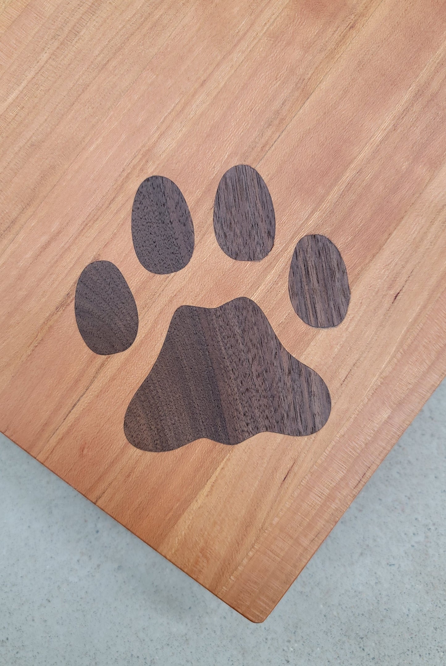 " Mountain Lion " Walnut and Cherry Wood Cutting Board