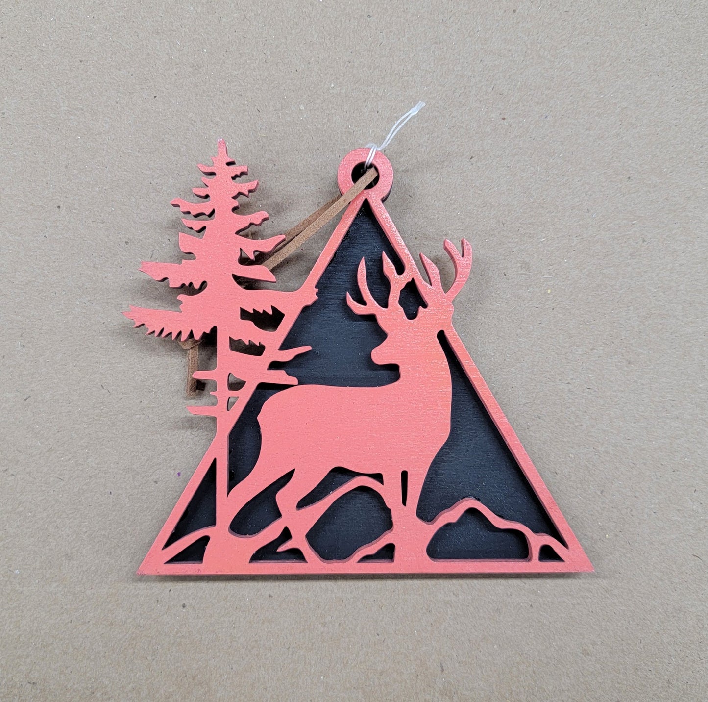 " Deer " Large Wooden Ornament