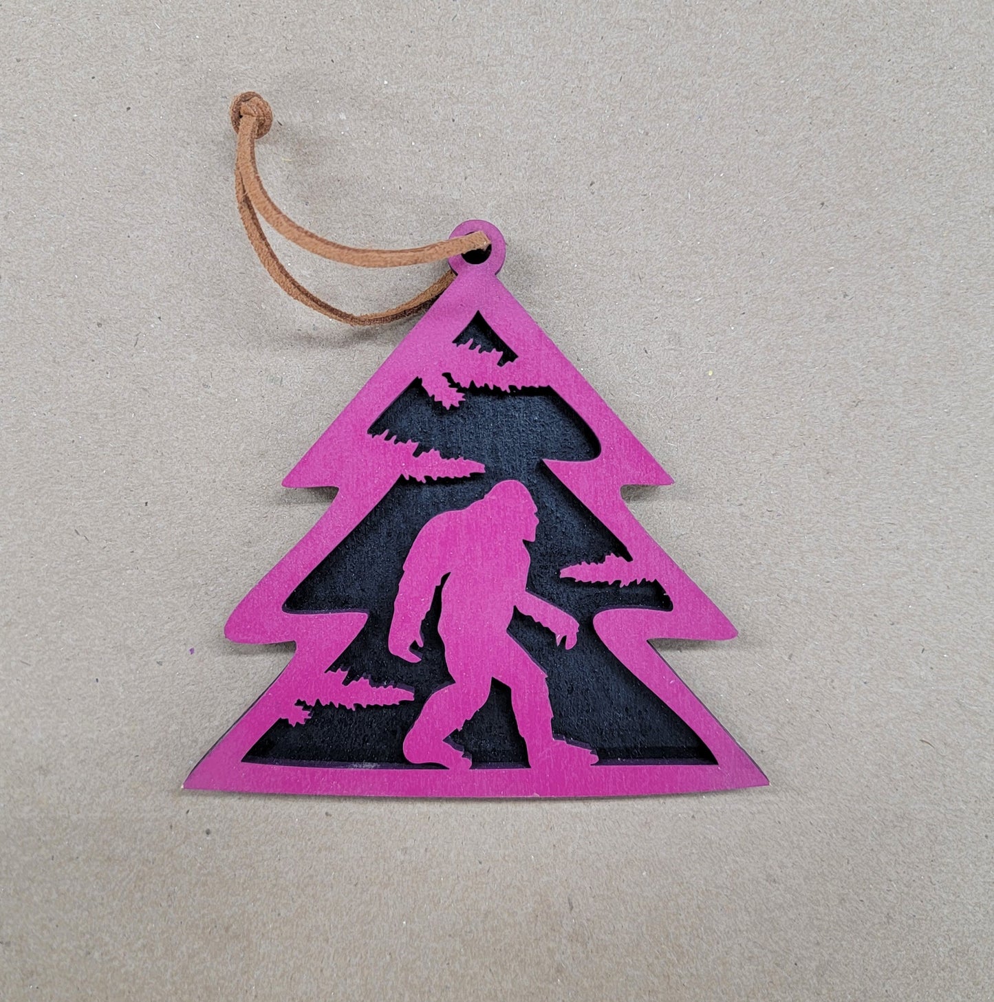 Wooden " Sasquatch " Ornament