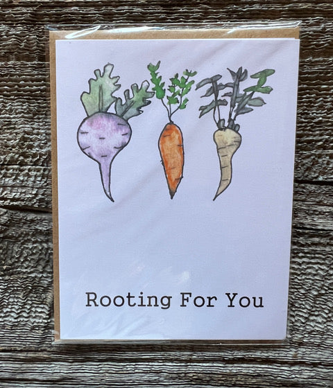 " Rooting for You " Greeting Card