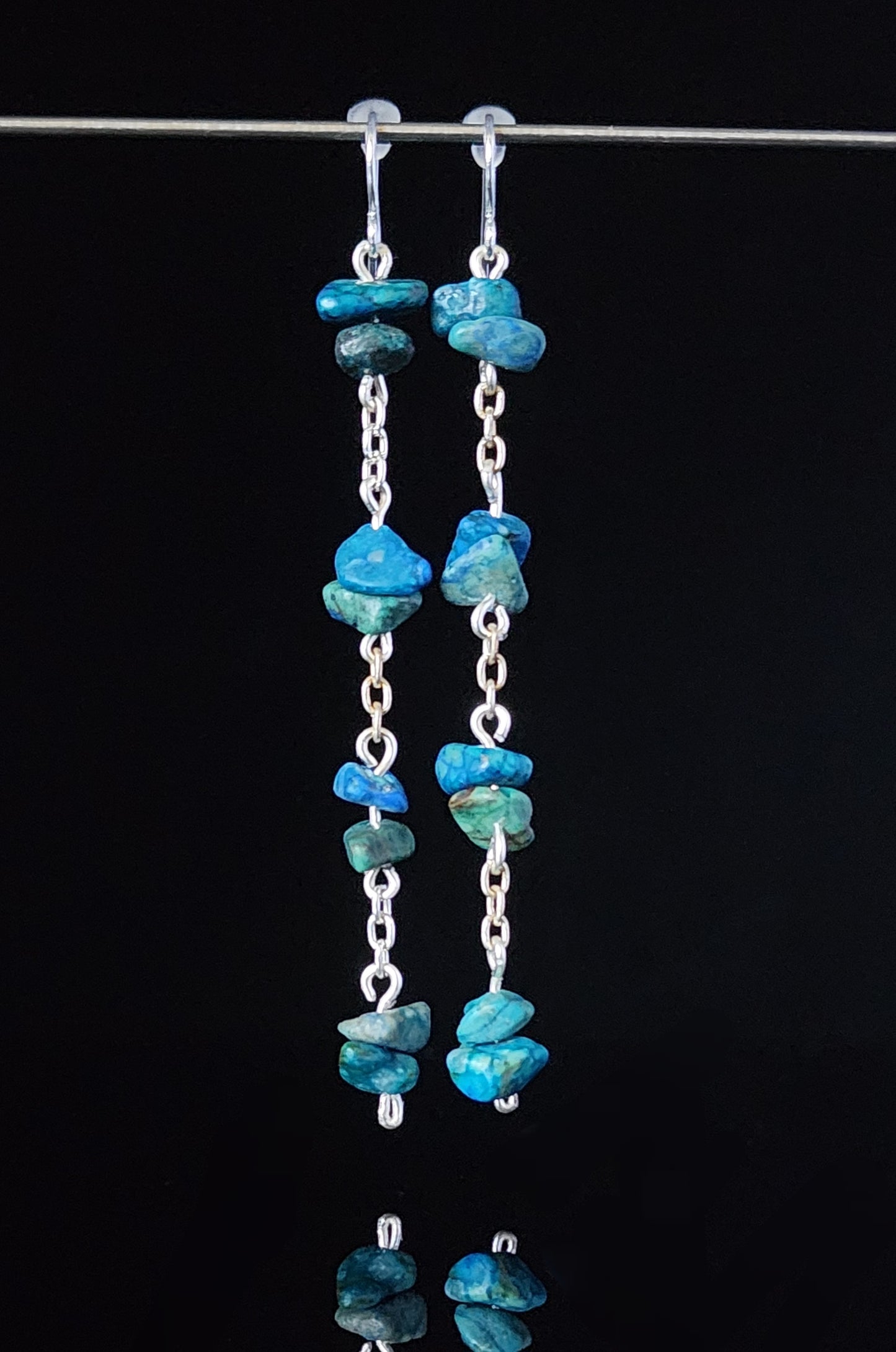 Turquoise Chip Earrings