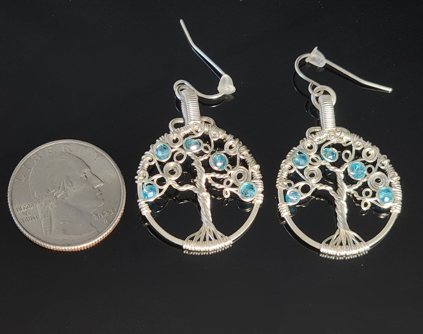 Swirly Tree Earrings