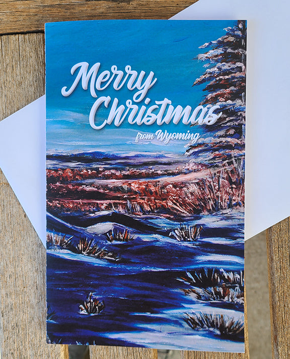 " Merry Christmas from Wyoming " Frigid Painting 5-Card Pack