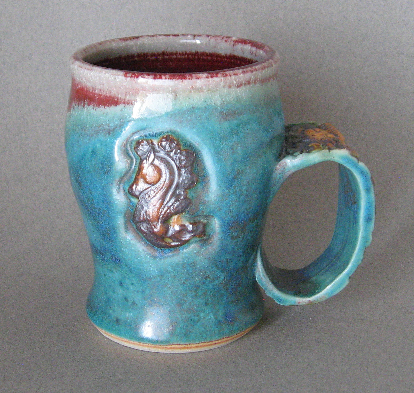 " Steampunk Mug " Seahorse Design