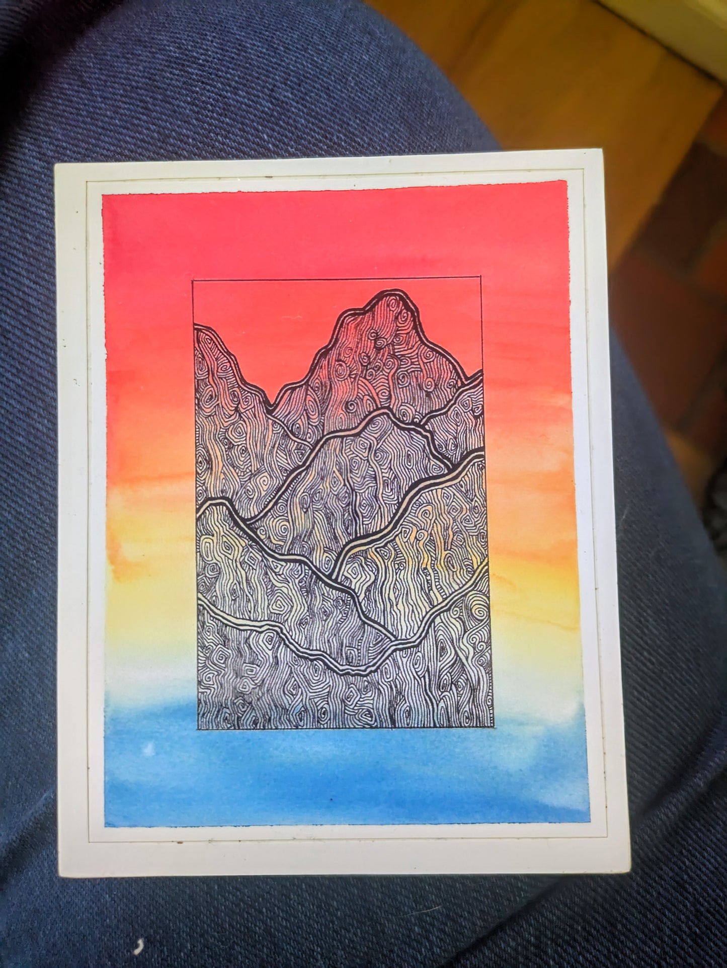 " Sunrise Mountains " Sticker