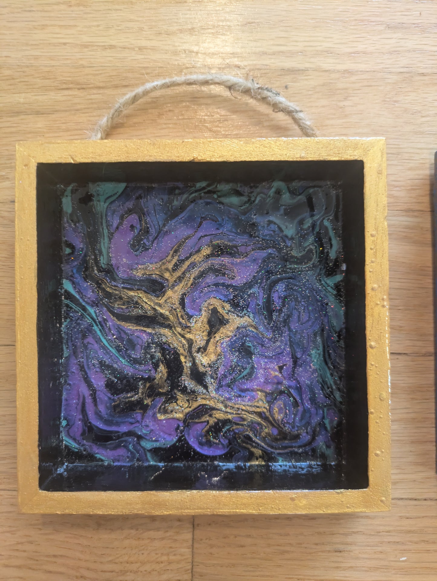 " étoiles " Original Acrylic Shadow Box