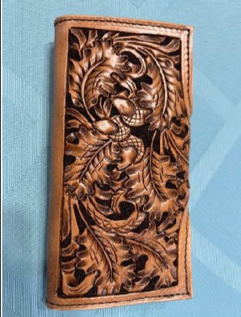 oak leaf leather carving pattern