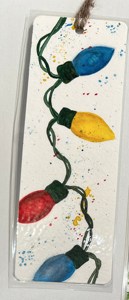 Christmas Theme  Original Watercolor Bookmark – Works of Wyoming Gift n  Gallery