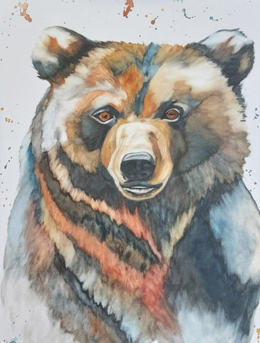 Boogie Bear Wood Print by Bri Buckley - Fine Art America