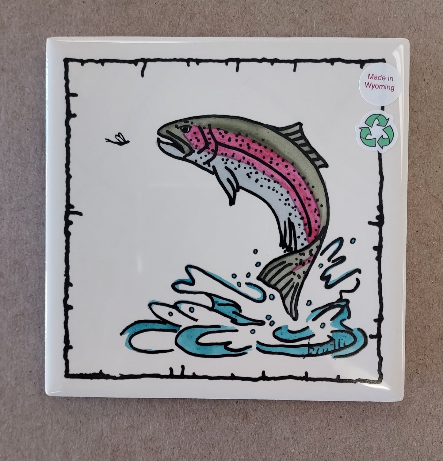 " Rainbow Trout " Coaster