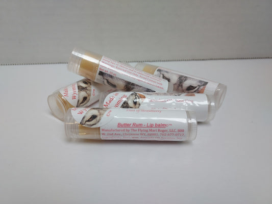 Butter Rum Lip Balm with Hint of Strawberry .15oz