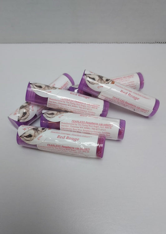 FEARLESS Tinted Raspberry Lip Balm .15 oz Red Rouge