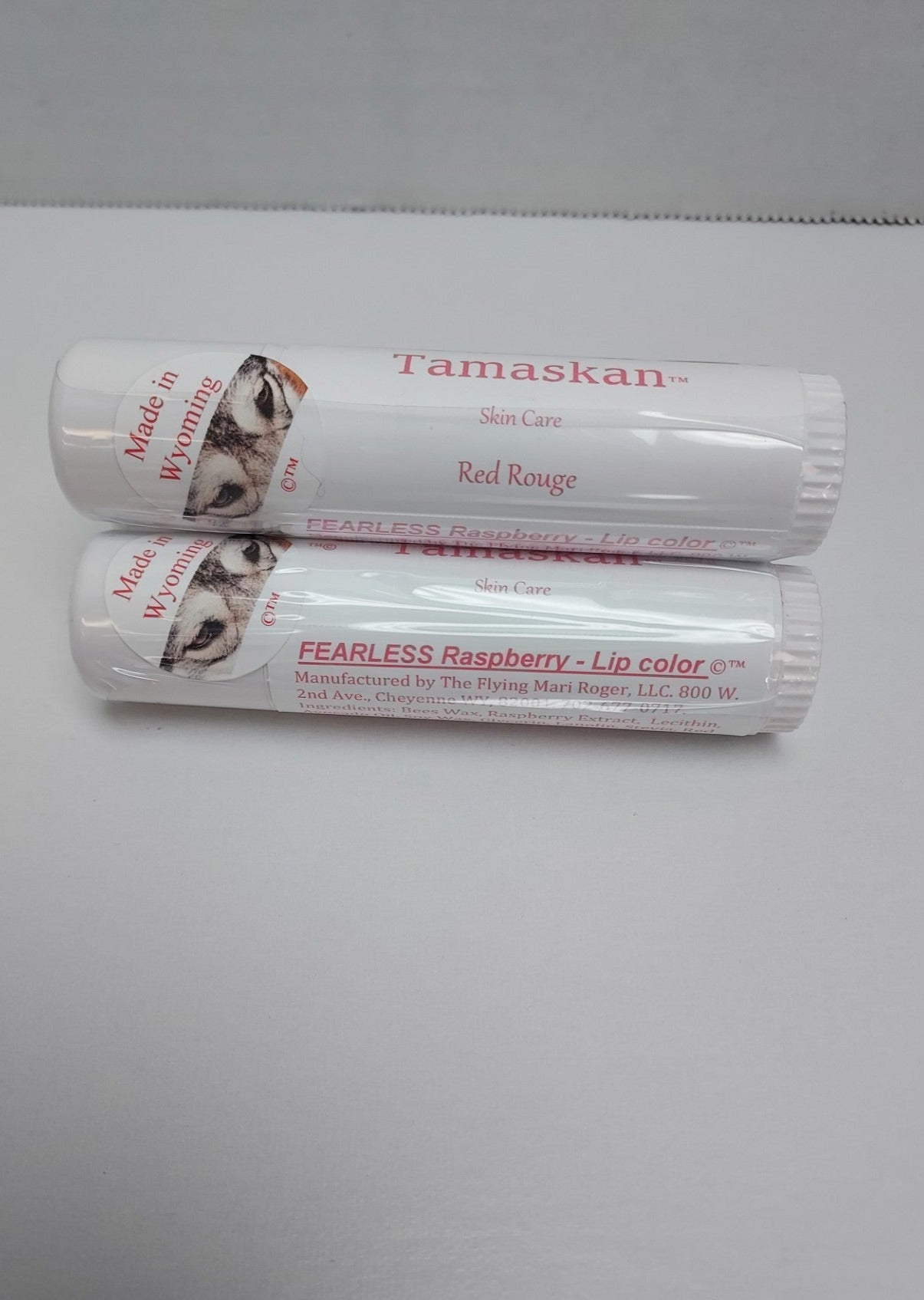 FEARLESS Tinted Raspberry Lip Balm .5 oz Red Rouge