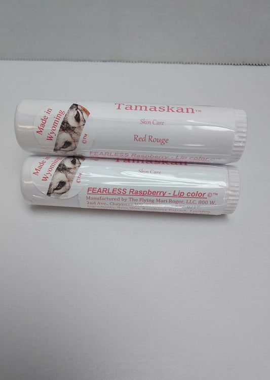 FEARLESS Tinted Raspberry Lip Balm .5 oz Red Rouge