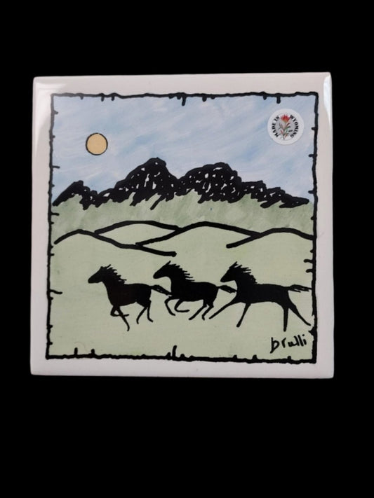 " Teton Wild Horses " Coaster