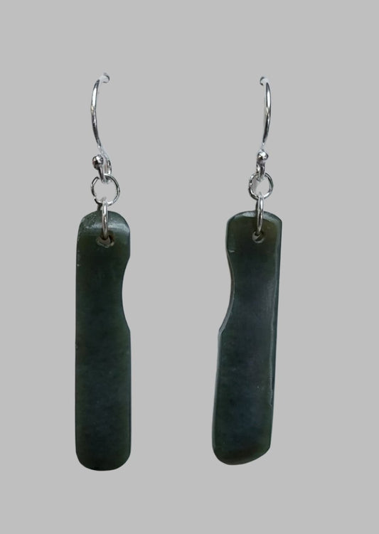 Wyoming Olive Jade Earrings