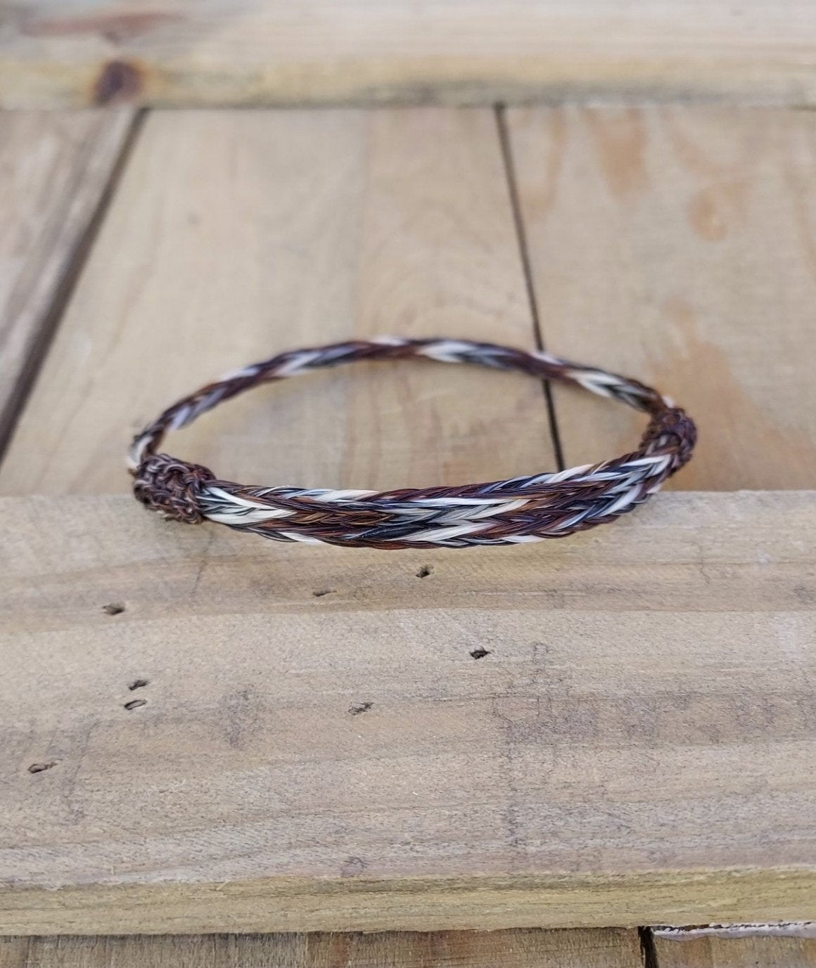 Hand Braided Horsehair Single Adjustable Bracelet