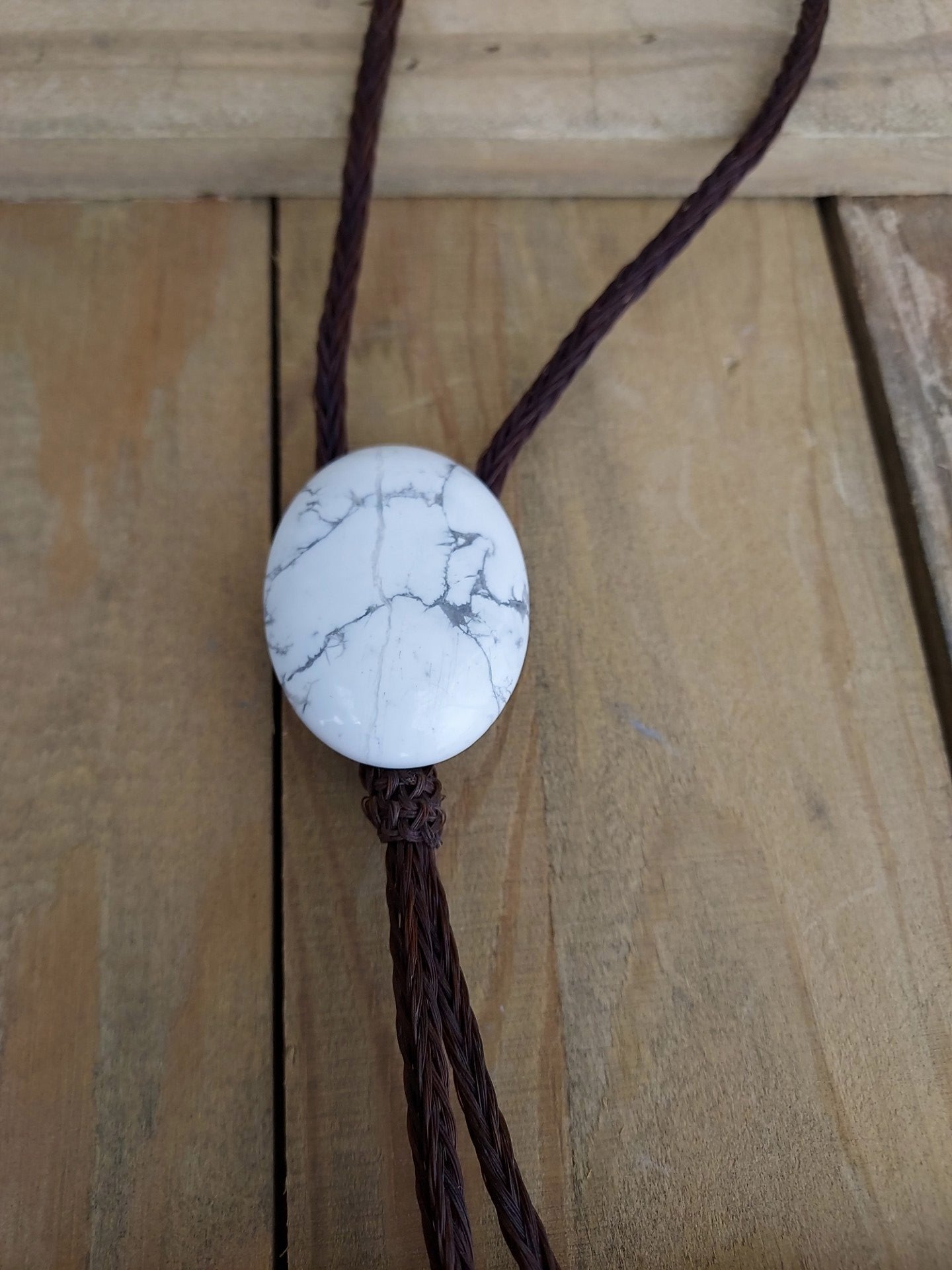 Hand Braided Horsehair Bolo Tie