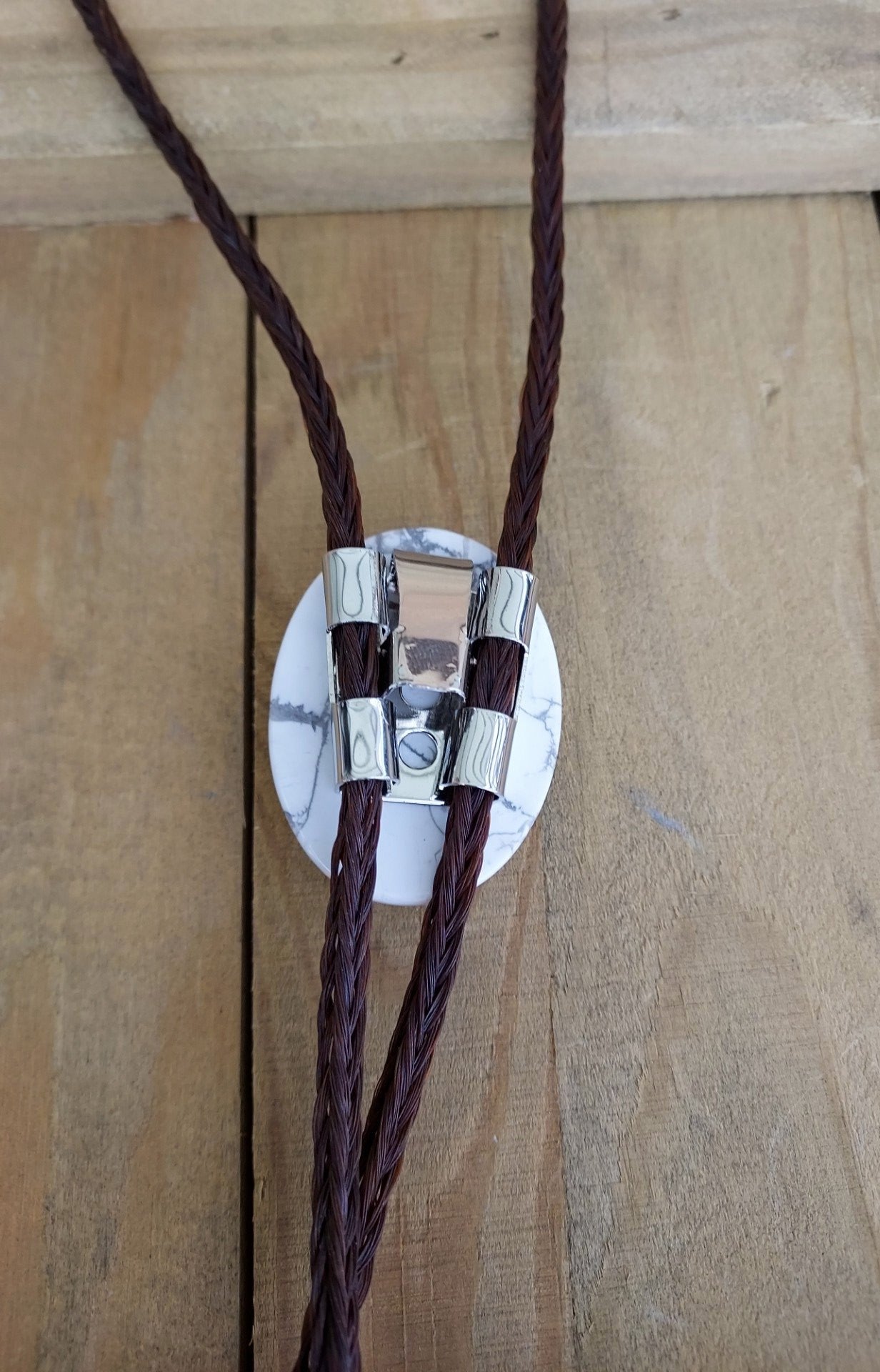 Hand Braided Horsehair Bolo Tie