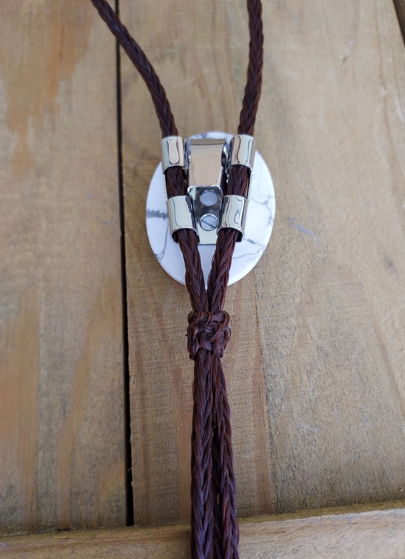 Hand Braided Horsehair Bolo Tie