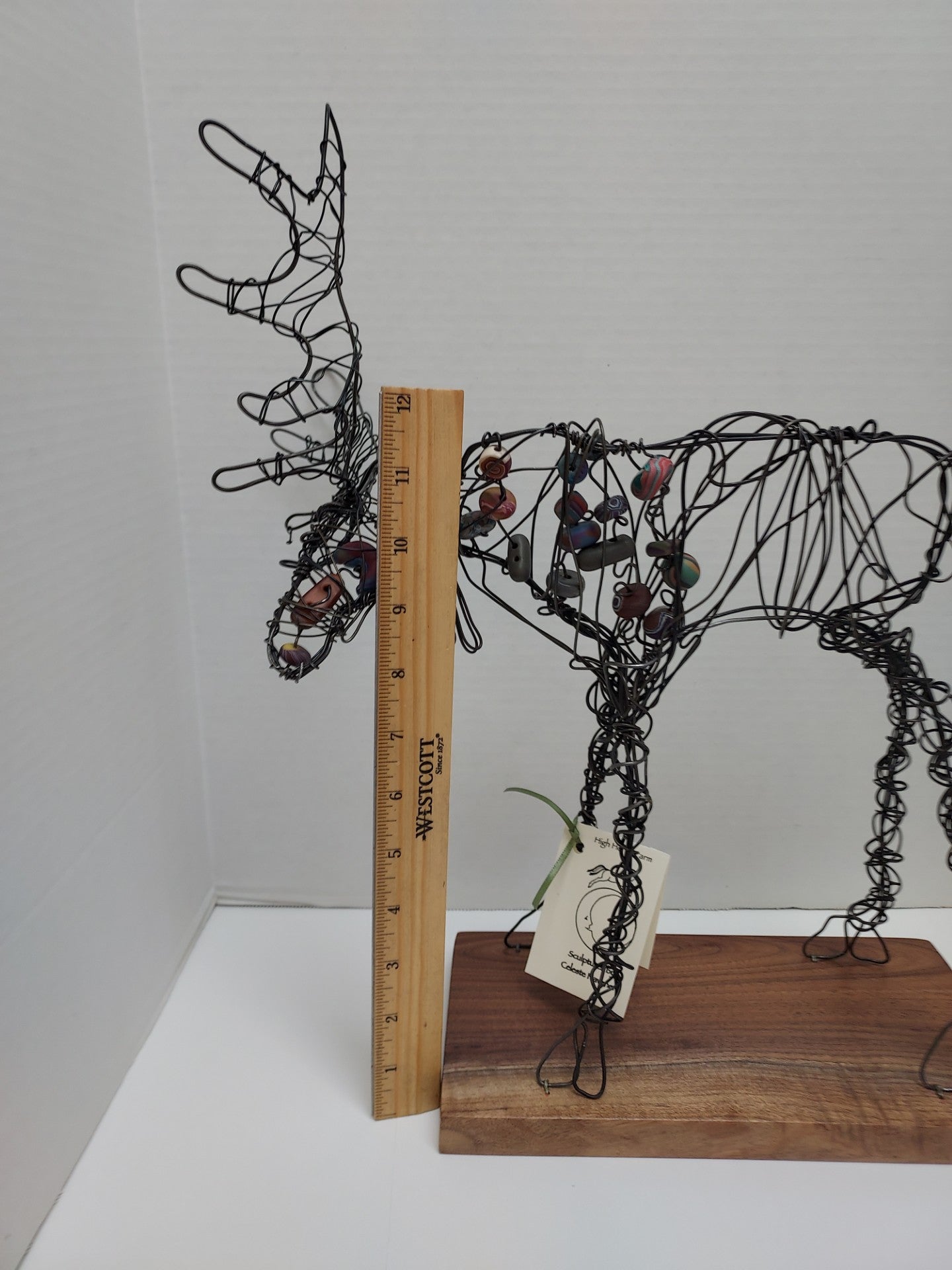 " Mr. Marple the Moose " Wire Moose Sculpture