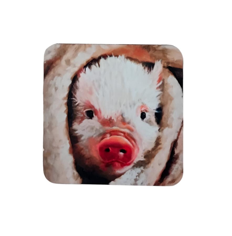 Pig in a Blanket Coaster