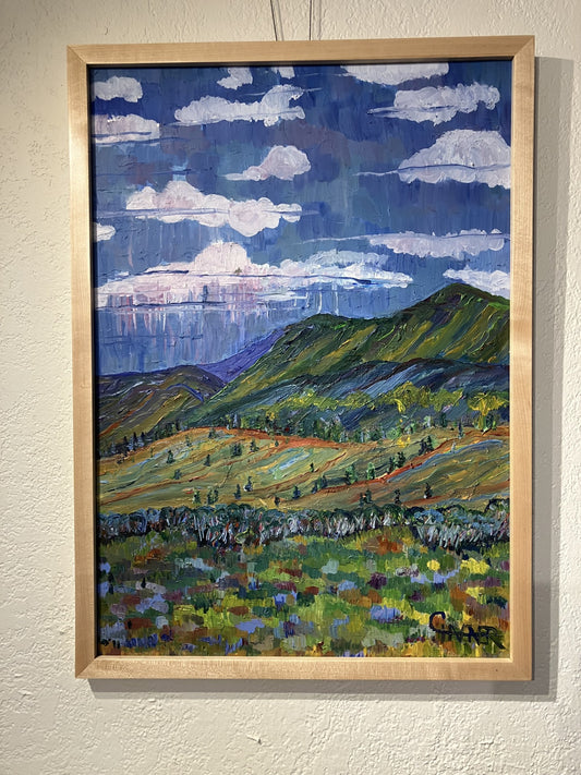 " Above Barb's " Framed Original Oil Painting